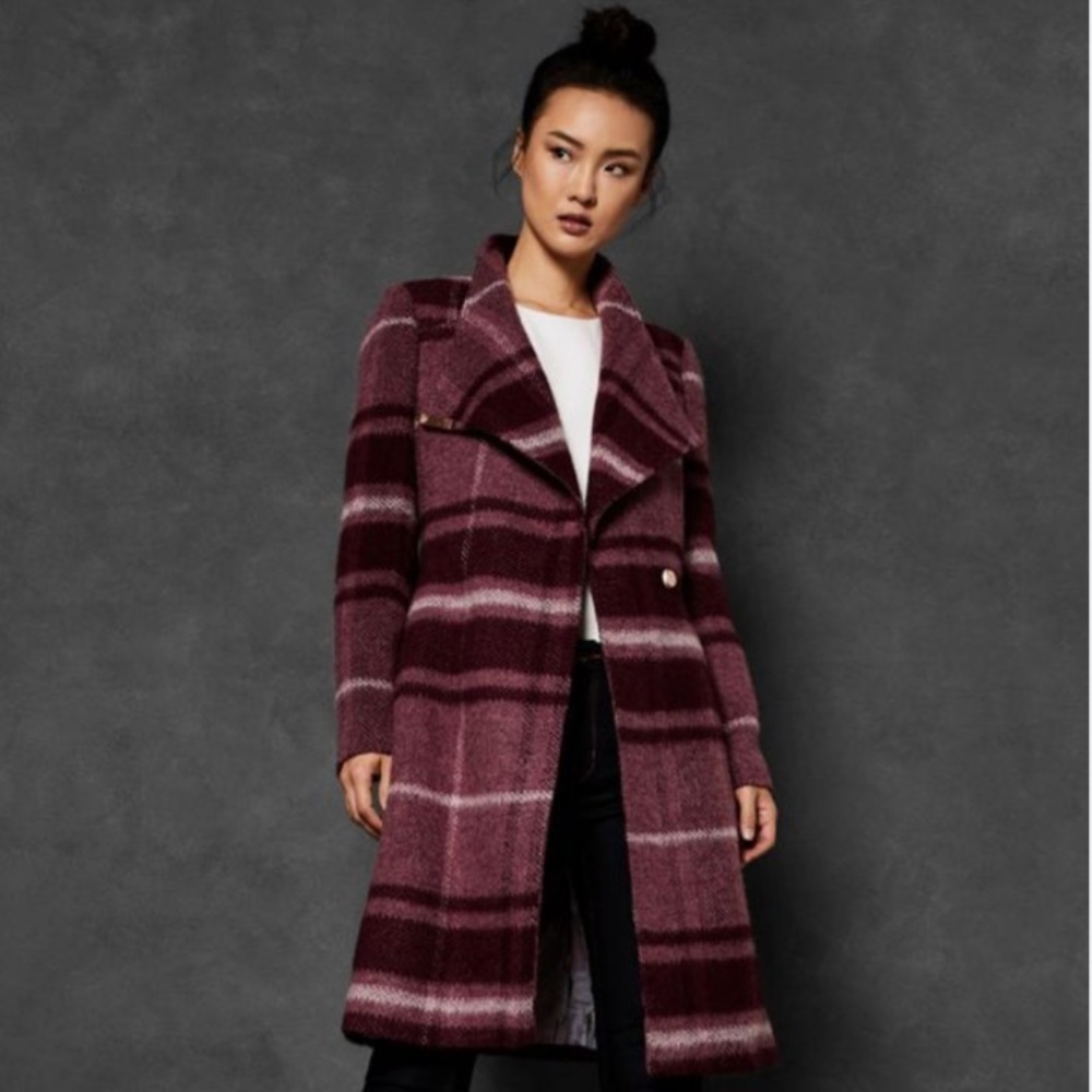 Ted Baker Wool Trench Coat - Picture 1 of 14